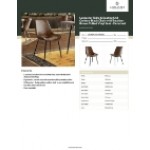 Lancaster Table & Seating Mid-Century Black Chair with Bourbon Brown Tufted Vinyl Seat - Detached Lancaster Table & Seating Mid-Century Black Chair with Bourbon Brown Tufted Vinyl Seat - Detached