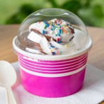 Choice 8 / 12 oz. Clear Round Dome Frozen Yogurt Lid With No Hole - 1,000/Case