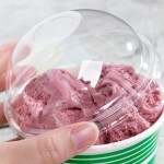 Choice 8 / 12 oz. Clear Round Dome Frozen Yogurt Lid With No Hole - 1,000/Case