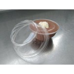 Choice 8 / 12 oz. Clear Round Dome Frozen Yogurt Lid With No Hole - 1,000/Case