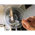 Choice 8 / 12 oz. Clear Round Dome Frozen Yogurt Lid With No Hole - 1,000/Case