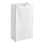 Choice 12 lb. White Waxed Paper Bag - 1,000/Case