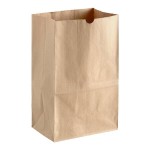 Choice Heavy Duty 20 lb. Shorty Heavy-Duty Natural Kraft Paper Bag - 400/Case Choice Heavy Duty 20 lb. Shorty Heavy-Duty Natural Kraft Paper Bag - 400/Case