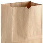 Choice Heavy Duty 20 lb. Shorty Heavy-Duty Natural Kraft Paper Bag - 400/Case Choice Heavy Duty 20 lb. Shorty Heavy-Duty Natural Kraft Paper Bag - 400/Case