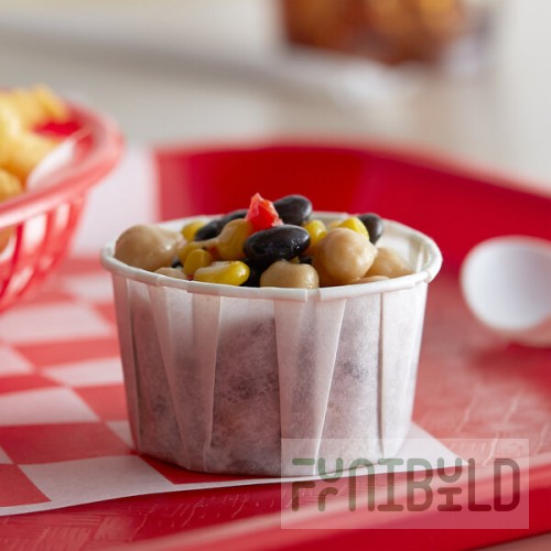 Genpak F325 Harvest Paper 3.25 oz. Souffle / Portion Cup - 250/Pack