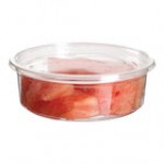 Eco-Products Veridian 8 oz. Compostable Round Green PLA Plastic Deli Container - 500/Case Eco-Products Veridian 8 oz. Compostable Round Green PLA Plastic Deli Container - 500/Case