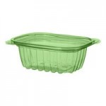 Eco-Products Veridian 8 oz. Compostable Round Green PLA Plastic Deli Container - 500/Case Eco-Products Veridian 8 oz. Compostable Round Green PLA Plastic Deli Container - 500/Case