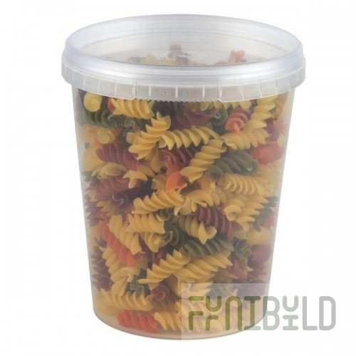 32 oz. Clear Tamper Resistant Tamper-Evident Safe Lock Deli Container with Lid - 50/Case