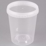32 oz. Clear Tamper Resistant Tamper-Evident Safe Lock Deli Container with Lid - 50/Case 32 oz. Clear Tamper Resistant Tamper-Evident Safe Lock Deli Container with Lid - 50/Case