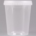 32 oz. Clear Tamper Resistant Tamper-Evident Safe Lock Deli Container with Lid - 50/Case 32 oz. Clear Tamper Resistant Tamper-Evident Safe Lock Deli Container with Lid - 50/Case
