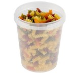 32 oz. Clear Tamper Resistant Tamper-Evident Safe Lock Deli Container with Lid - 50/Case 32 oz. Clear Tamper Resistant Tamper-Evident Safe Lock Deli Container with Lid - 50/Case