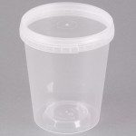 32 oz. Clear Tamper Resistant Tamper-Evident Safe Lock Deli Container with Lid - 50/Case 32 oz. Clear Tamper Resistant Tamper-Evident Safe Lock Deli Container with Lid - 50/Case