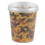 32 oz. Clear Tamper Resistant Tamper-Evident Safe Lock Deli Container with Lid - 50/Case 32 oz. Clear Tamper Resistant Tamper-Evident Safe Lock Deli Container with Lid - 50/Case