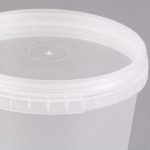 32 oz. Clear Tamper Resistant Tamper-Evident Safe Lock Deli Container with Lid - 50/Case 32 oz. Clear Tamper Resistant Tamper-Evident Safe Lock Deli Container with Lid - 50/Case