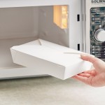 Choice White Microwavable Folded Paper #2 Take-Out Container 7 3/4 Choice White Microwavable Folded Paper #2 Take-Out Container 7 3/4