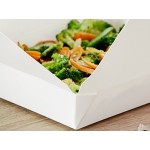 Choice White Microwavable Folded Paper #2 Take-Out Container 7 3/4 Choice White Microwavable Folded Paper #2 Take-Out Container 7 3/4