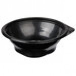 Pactiv Newspring OC08B 8 oz. Black VERSAtainer Oval Microwavable Container With Lid - 150/Case