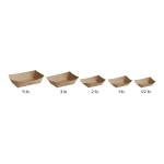World Centric NoTree #200 2 lb. Compostable Food Tray - 1,000/Case
