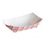 #100 1 lb. Solid Blue Paper Food Tray - 1,000/Case #100 1 lb. Solid Blue Paper Food Tray - 1,000/Case
