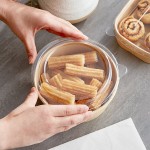 Choice 16-32 oz. Round PET Take-Out Lid - 50/Pack