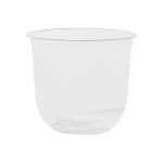 Tossware Natural 6 oz. Customizable Plant-Based PLA Plastic Rounded Bottom Arc 96 mm Cold Cup - 1,000/Case