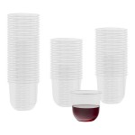 Tossware Natural 6 oz. Customizable Plant-Based PLA Plastic Rounded Bottom Arc 96 mm Cold Cup - 1,000/Case