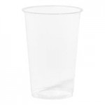 Tossware Natural 6 oz. Customizable Plant-Based PLA Plastic Rounded Bottom Arc 96 mm Cold Cup - 1,000/Case