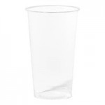 Tossware Natural 6 oz. Customizable Plant-Based PLA Plastic Rounded Bottom Arc 96 mm Cold Cup - 1,000/Case
