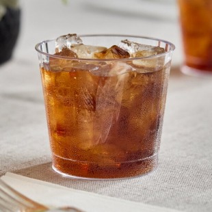 Fineline Renaissance 2409 9 oz. Clear Hard Plastic Crystal Tumbler - 240/Case