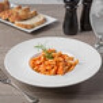 Libbey Slenda 9.75 oz. Royal Rideau White Round Porcelain Super Bowl - Sample Libbey Slenda 9.75 oz. Royal Rideau White Round Porcelain Super Bowl - Sample