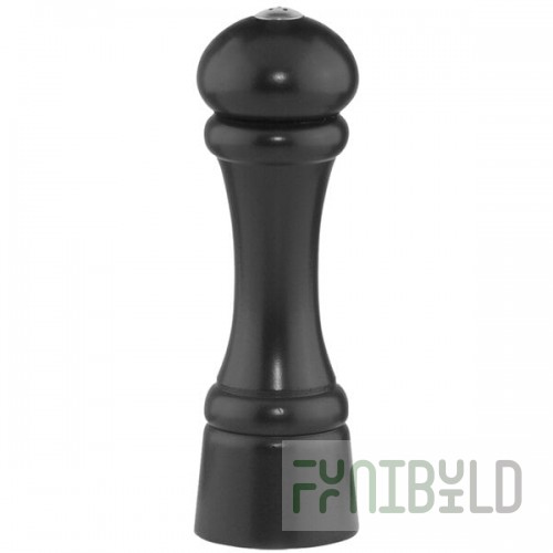 Chef Specialties 08355 Professional Series Customizable Windsor Ebony Finish Salt / Pepper Shaker - 8