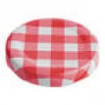 Acopa Red Plaid Milk Bottle Lid - 12/Case Acopa Red Plaid Milk Bottle Lid - 12/Case
