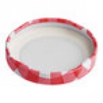 Acopa Red Plaid Milk Bottle Lid - 12/Case Acopa Red Plaid Milk Bottle Lid - 12/Case