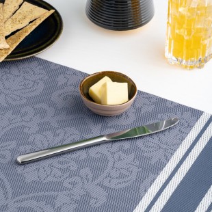 Ariane Splash Denim 1.62 oz. Blue and Brown Round Tapered Porcelain Ramekin - 12/Case