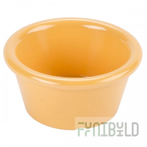 GET S-620-TY Diamond Mardi Gras 2 oz. Tropical Yellow Melamine Ramekin - 48/Case