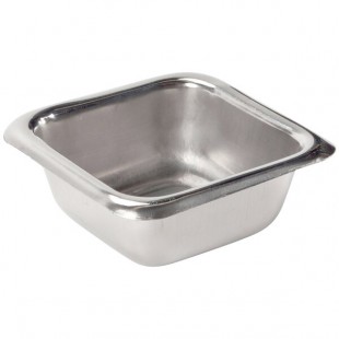 American Metalcraft SSC15 1.5 oz. Stainless Steel Square Sauce Cup - 12/Case