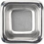 American Metalcraft SSC15 1.5 oz. Stainless Steel Square Sauce Cup - 12/Case
