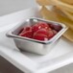 American Metalcraft SSC15 1.5 oz. Stainless Steel Square Sauce Cup - 12/Case