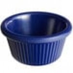 Acopa 2 oz. Blue Fluted Melamine Ramekin - 12/Case Acopa 2 oz. Blue Fluted Melamine Ramekin - 12/Case