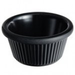 Acopa 2 oz. Blue Fluted Melamine Ramekin - 12/Case Acopa 2 oz. Blue Fluted Melamine Ramekin - 12/Case