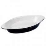 Tuxton BWN-150 17 oz. White Oval China Rarebit - 12/Case
