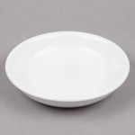 Tuxton BWN-150 17 oz. White Oval China Rarebit - 12/Case