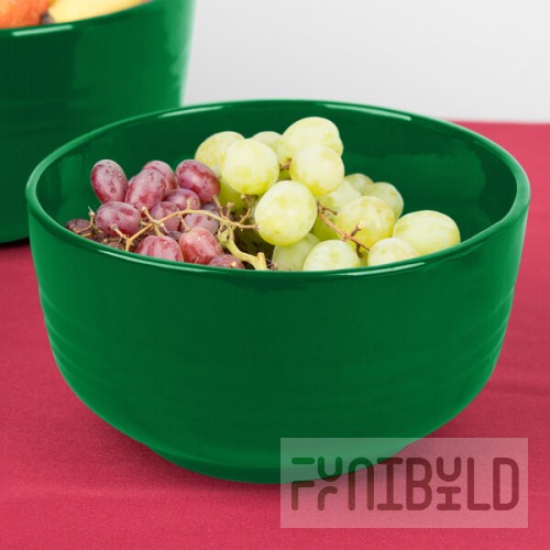TableCraft CW3170GN 3.5 Qt. Green Cast Aluminum Fruit Bowl