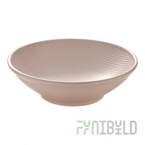 Heart & Soul Pine 50.7 oz. Round Blush Porcelain Bowl - 6/Case