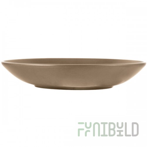 Libbey DRI-4-S Driftstone 38 oz. Sand Satin Matte Porcelain Coupe Bowl - 12/Case