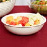 Cambro RSB8CW148 1.65 Qt. White Camwear® Round Ribbed Bowl Cambro RSB8CW148 1.65 Qt. White Camwear® Round Ribbed Bowl