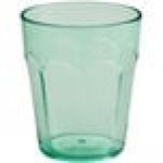 Choice 12 oz. Green Plastic Paneled Tumbler - 12/Pack Choice 12 oz. Green Plastic Paneled Tumbler - 12/Pack