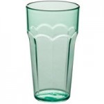 Choice 12 oz. Green Plastic Paneled Tumbler - 12/Pack Choice 12 oz. Green Plastic Paneled Tumbler - 12/Pack
