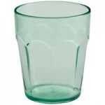 Choice 12 oz. Green Plastic Paneled Tumbler - 12/Pack Choice 12 oz. Green Plastic Paneled Tumbler - 12/Pack