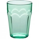 Choice 12 oz. Green Plastic Paneled Tumbler - 12/Pack Choice 12 oz. Green Plastic Paneled Tumbler - 12/Pack
